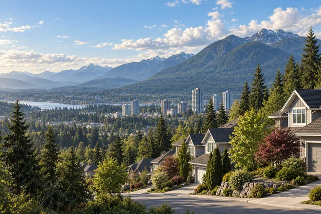 Photorealistic scene inspired by Coquitlam, British Columbia