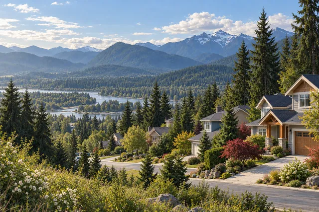 Photorealistic scene inspired by Maple Ridge, British Columbia
