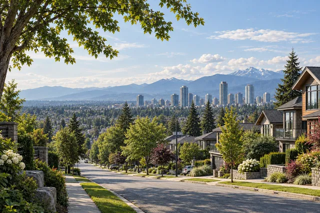 Photorealistic scene inspired by Surrey, British Columbia