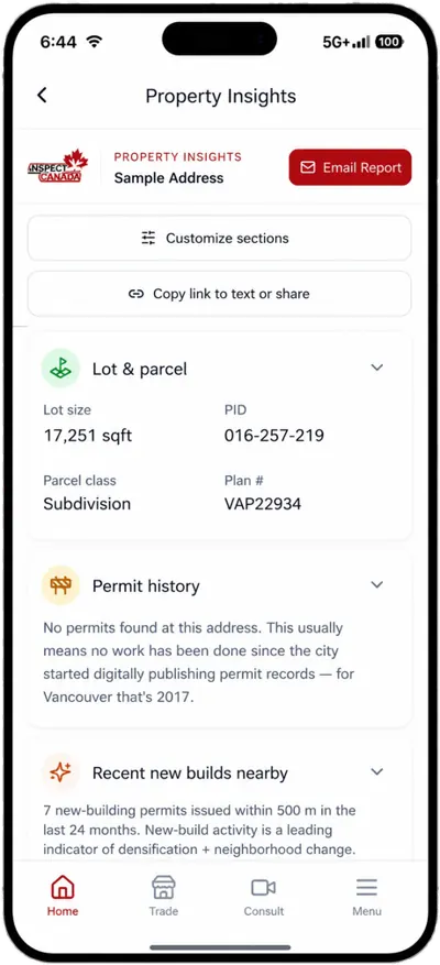 Property Insights screen 8