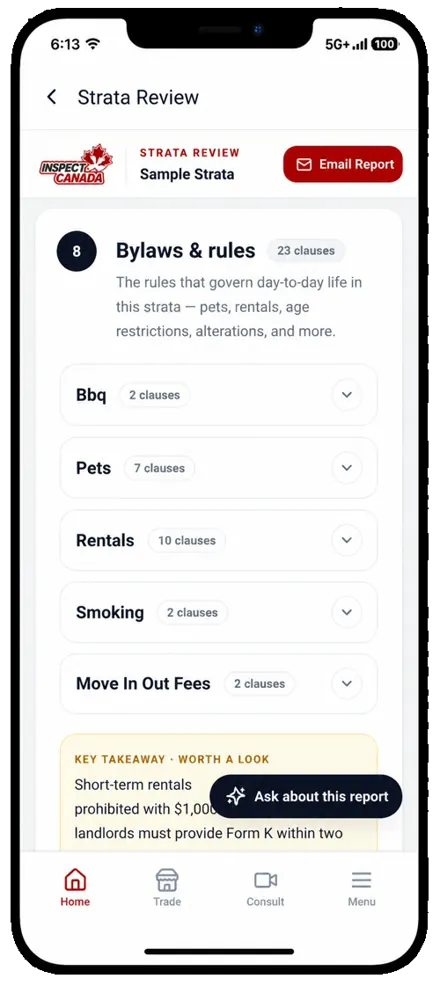 Strata Review screen 7