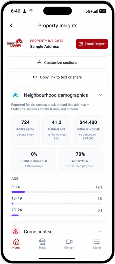Property Insights screen 3