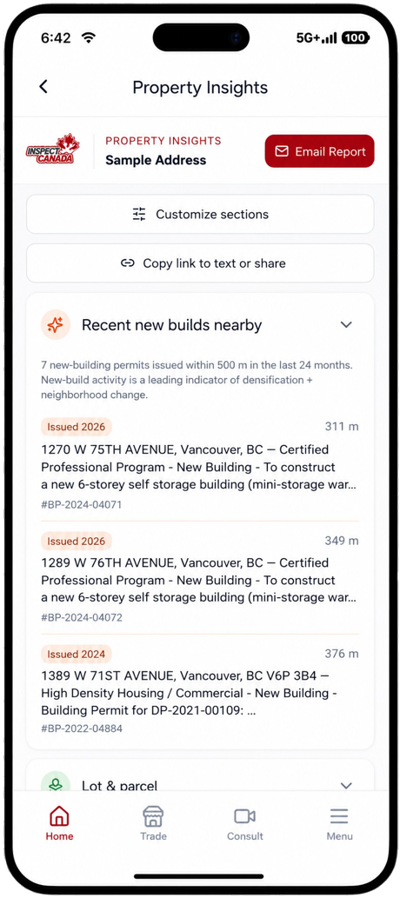 Property Insights screen 9