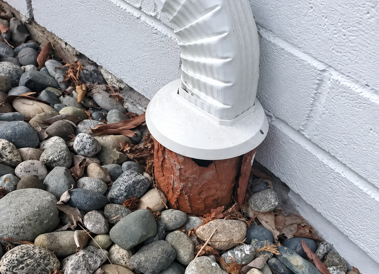 Older clay drainage tiles