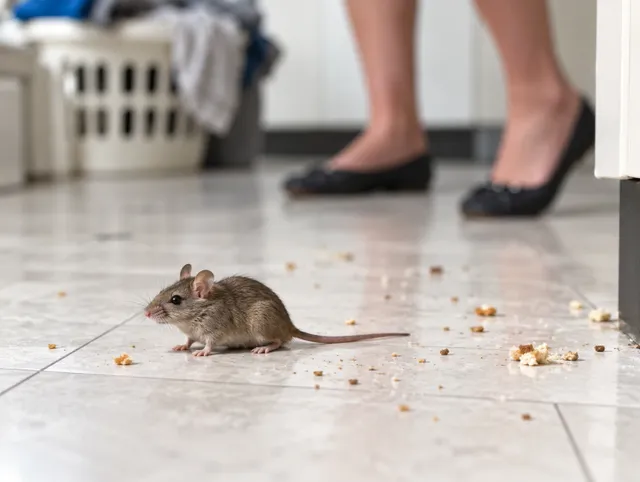 Evidence of pest activity discovered inside a home