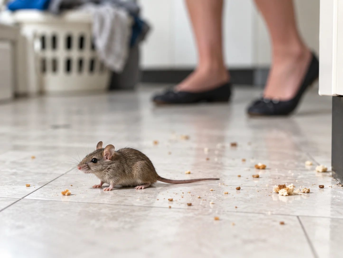 Evidence of pest activity discovered inside a home